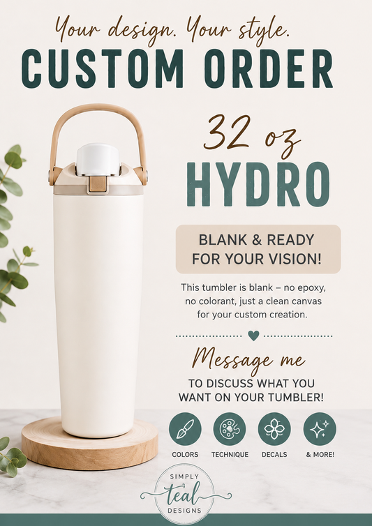 Design your own 32 oz Hydro Style